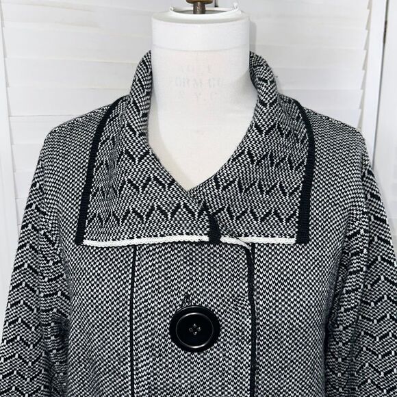 Soni Sweater Coat Size 1X Long Line - Picture 3 of 10